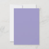 Minimalist Floral Lavender Wedding Thank You Card サンキューカード (裏面)