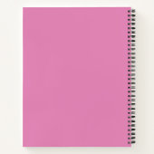 Minimalist Floral Line Art Notebook – Soft Pink ノートブック (裏面)