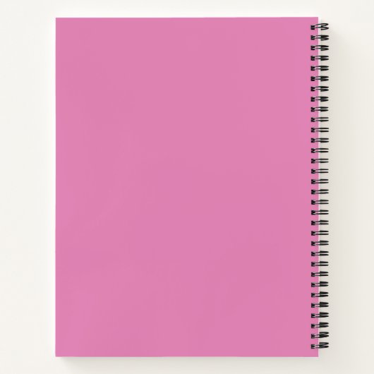 Minimalist Floral Line Art Notebook – Soft Pink ノートブック (裏面)