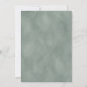 Minimalist Floral Line Art Wedding Invitation 招待状 (裏面)