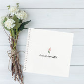 Minimalist Floral Wedding Guest Book ノートブック