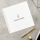 Minimalist Floral Wedding Guest Book ノートブック