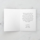 Minimalist Floral Wedding Thank You Card サンキューカード (内部)
