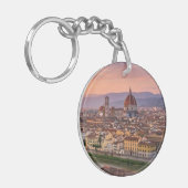 Minimalist Florence Italy Aesthetic Keychains キーホルダー (正面左)