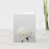 Minimalist flower card with white peony カード (正面)