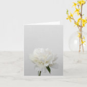 Minimalist flower card with white peony カード (黄色い花)