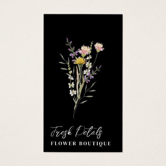 Minimalist Flowers Care Florist Card (正面)