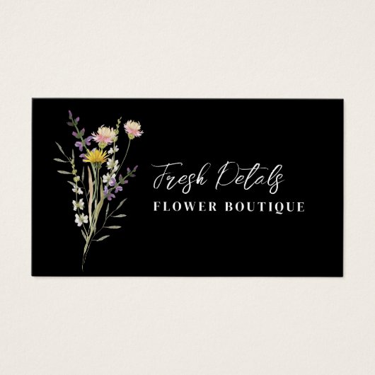 Minimalist Flowers Care Florist Card (正面)