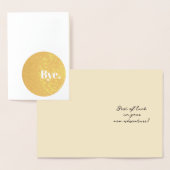 Minimalist Foil Goodbye Card for Coworker 箔カード (ディスプレー)