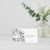 Minimalist Foliage QR Code  名刺 (スタンド正面)