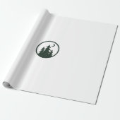 Minimalist Forest Badge Nature Adventure Notebook ラッピングペーパー (アンロールド)