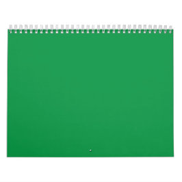 Minimalist Forest Green Solid Color Design カレンダー