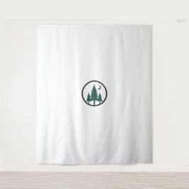 Minimalist Forest Moon Shadow Nature Wall Tapestry タペストリー