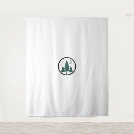 Minimalist Forest Moon Shadow Nature Wall Tapestry タペストリー (正面)