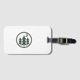 Minimalist Forest Pine Tree Adventure Luggage Tag ラゲッジタグ