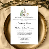 MINIMALIST Formal Church Wedding Invitations 招待状