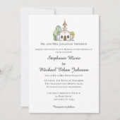 MINIMALIST Formal Church Wedding Invitations 招待状 (正面)