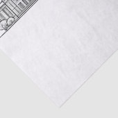 Minimalist Fort Worth Skyline Line Art 薄葉紙 (詳細)