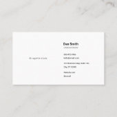 Minimalist Founder Branded Business Card 名刺 (裏面)