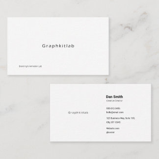 Minimalist Founder Branded Business Card 名刺