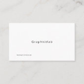 Minimalist Founder Branded Business Card 名刺 (正面)
