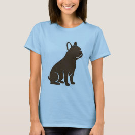 Minimalist French Bulldog Silhouette Dog Lover Des Tシャツ