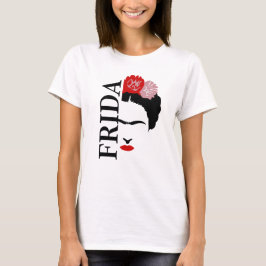 Minimalist Frida Kahlo Inspired Portrait Tシャツ
