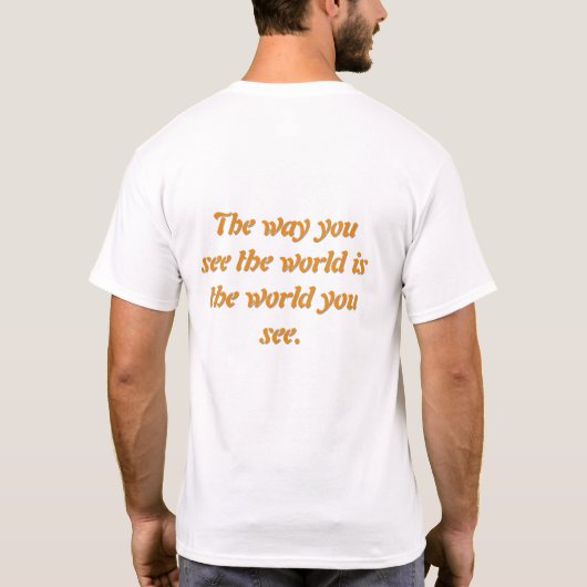 Minimalist Front-Back Graphic Shirt Tシャツ (裏面)