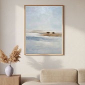 Minimalist Frozen Plain Abstract Landscape Decor ポスター