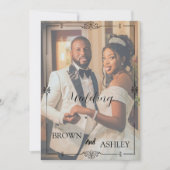 Minimalist Full Photo Wedding | Elegant Editorial 招待状 (正面)