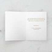 Minimalist Fun Typography Easter Blessings Bunny カード (内部)