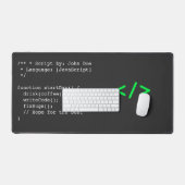 Minimalist function startDay() デベロッパージョーク デスクマット (キーボード&マウス)