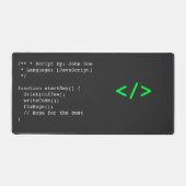 Minimalist function startDay() デベロッパージョーク デスクマット (正面)