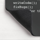 Minimalist function startDay() デベロッパージョーク マウスパッド (コーナー)