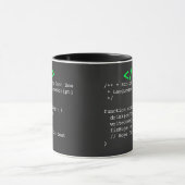 Minimalist function startDay() デベロッパージョーク マグカップ (中央)