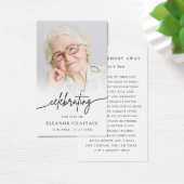Minimalist Funeral Memorial Prayer Photo Cards (デスク)