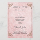 Minimalist Funeral Program – In Loving Memory 写真 プログラム (裏面)