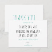 Minimalist Funny Handwriting Mother-in-law Quote (正面/裏面)