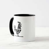 Minimalist Galo de Barcelos Mug – Portuguese Roost マグカップ (正面左)
