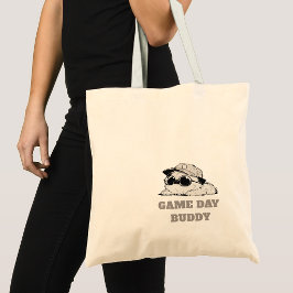 Minimalist Game Day Buddy Dog トートバッグ