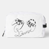 Minimalist Gamer Cat Line Art - Controller Cable  ドップキット (裏面)