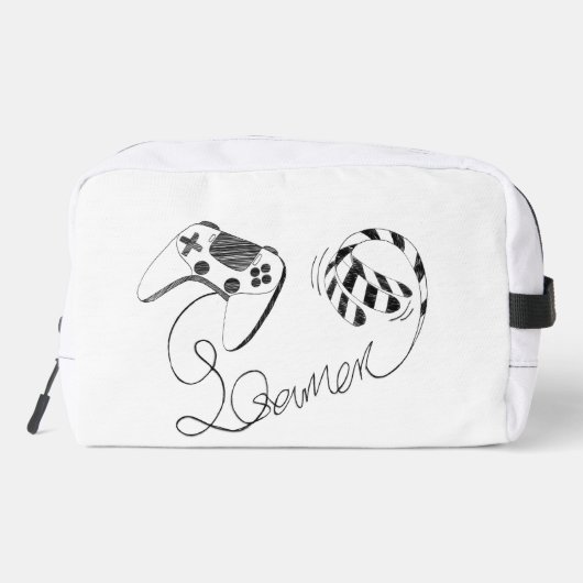 Minimalist Gamer Cat Line Art - Controller Cable  ドップキット (裏面)