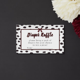 Minimalist Gender Neutral Chic Dalmation  エンクロージャーカード