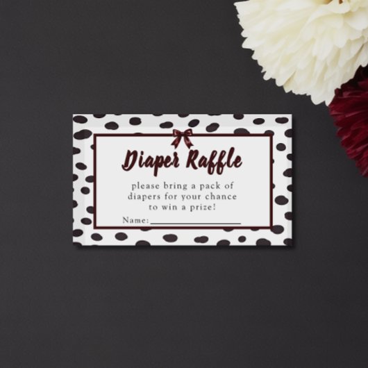 Minimalist Gender Neutral Chic Dalmation  エンクロージャーカード