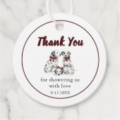 Minimalist Gender Neutral Chic Dalmation フェイバータグ (正面)