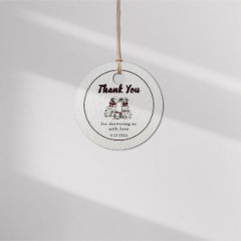 Minimalist Gender Neutral Chic Dalmation フェイバータグ