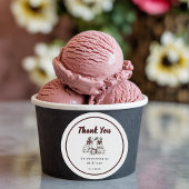 Minimalist Gender Neutral Chic Dalmation  ラウンドシール