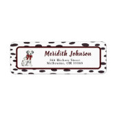 Minimalist Gender Neutral Chic Dalmation  ラベル (正面)