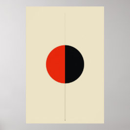 Minimalist Geometric Abstract Vector Art ポスター
