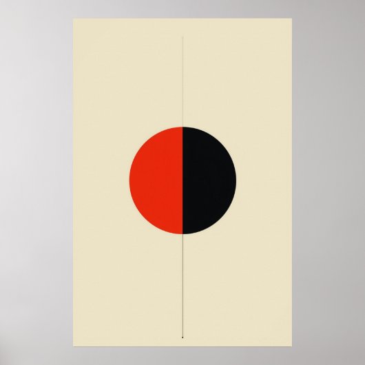 Minimalist Geometric Abstract Vector Art ポスター (正面)